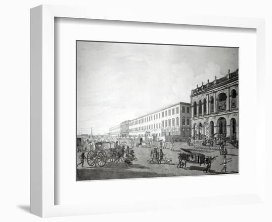 The Mayor's Court and Writers' Building, Calcutta, 1786-Thomas & William Daniell-Framed Giclee Print