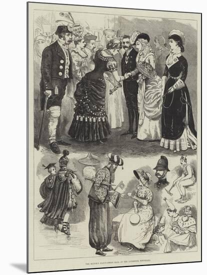 The Mayor's Fancy-Dress Ball at the Liverpool Townhall-Alfred Courbould-Mounted Giclee Print