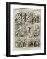 The Mayor's Juvenile Ball at the Townhall of Manchester-null-Framed Giclee Print