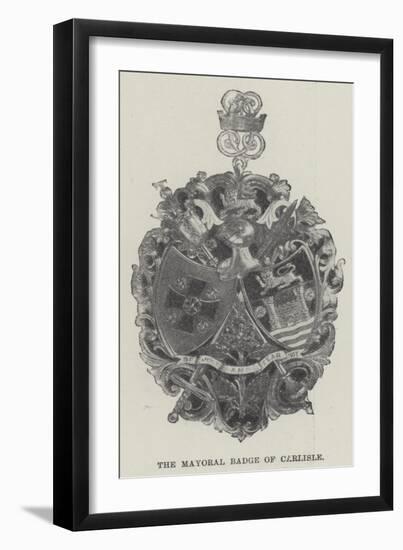 The Mayoral Badge of Carlisle-null-Framed Giclee Print