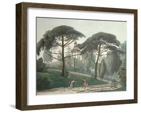 The Maze or Belvedere of the Jardin Des Plantes in Paris, Engraved by Nicolas Marie Joseph Chapuy-Antoine Pierre Mongin-Framed Giclee Print