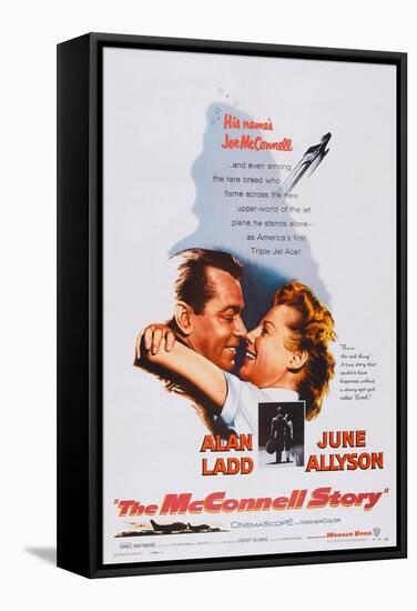 The Mcconnell Story, from Left: Alan Ladd, June Allyson, 1955-null-Framed Stretched Canvas