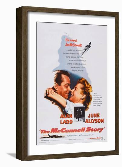 The Mcconnell Story, from Left: Alan Ladd, June Allyson, 1955-null-Framed Art Print