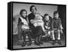The Mcdougall Family Posing for a Portrait in their Home-William Vandivert-Framed Stretched Canvas