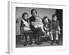 The Mcdougall Family Posing for a Portrait in their Home-William Vandivert-Framed Photographic Print