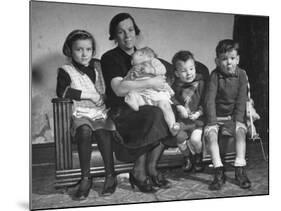 The Mcdougall Family Posing for a Portrait in their Home-William Vandivert-Mounted Photographic Print