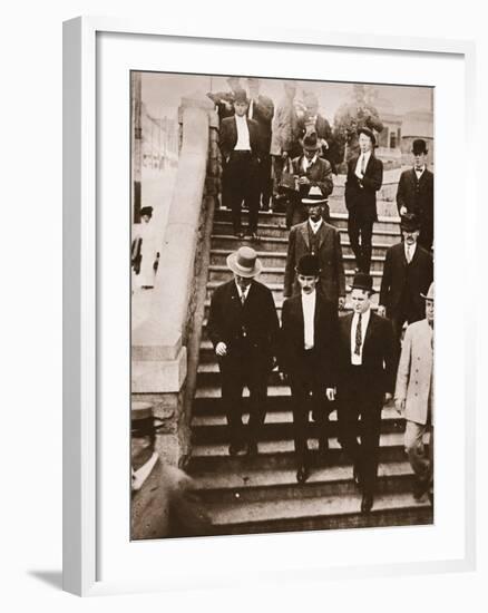 The Mcnamaras on their Way Back to Jail Having Changed their Pleas to Guilty, 1911-null-Framed Photographic Print