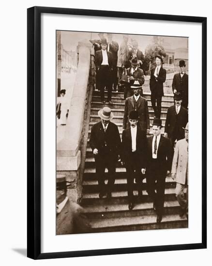 The Mcnamaras on their Way Back to Jail Having Changed their Pleas to Guilty, 1911-null-Framed Photographic Print