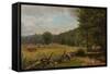 The Meadow, c.1870-Thomas Worthington Whittredge-Framed Stretched Canvas