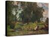 'The Meadow', c20th century-James Whitelaw Hamilton-Stretched Canvas