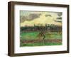 The Meadows at Éragny, Apple Tree, 1894-Camille Pissarro-Framed Giclee Print