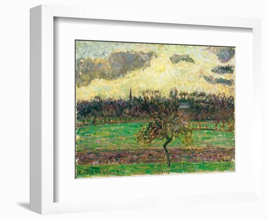 The Meadows at Éragny, Apple Tree, 1894-Camille Pissarro-Framed Giclee Print