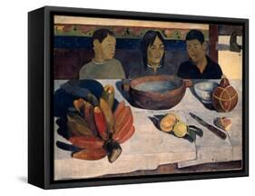 The Meal (Banana), 1891-Paul Gauguin-Framed Stretched Canvas