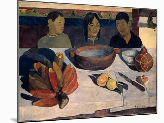 The Meal (Banana), 1891-Paul Gauguin-Mounted Giclee Print