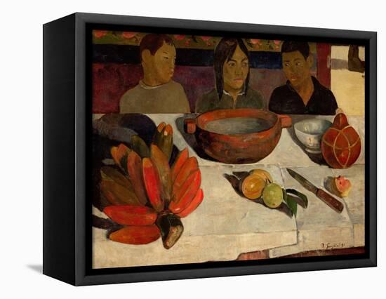 The Meal, Bananas, 1891-Paul Gauguin-Framed Stretched Canvas