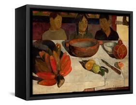 The Meal, Bananas, 1891-Paul Gauguin-Framed Stretched Canvas
