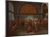 The Meal in Honour of Ambassador Cornelis Calkoen, c.1727-30-Jean Baptiste Vanmour-Mounted Giclee Print