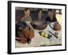 The Meal or the Bananas-Paul Gauguin-Framed Art Print