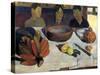 The Meal or the Bananas-Paul Gauguin-Stretched Canvas