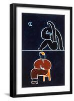 The meals I, 2001,(oil on linen)-Cristina Rodriguez-Framed Giclee Print
