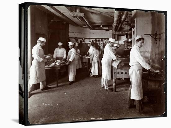 The Meat House at Hotel Delmonico, 1902-Byron Company-Stretched Canvas