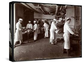 The Meat House at Hotel Delmonico, 1902-Byron Company-Stretched Canvas