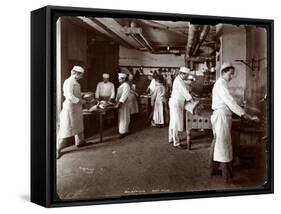 The Meat House at Hotel Delmonico, 1902-Byron Company-Framed Stretched Canvas