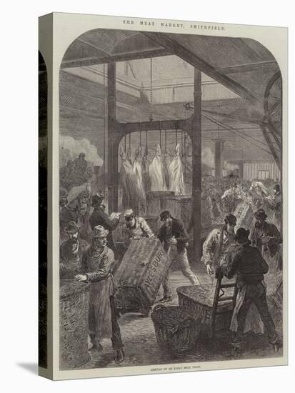 The Meat Market, Smithfield, Arrival of an Early Meat Train-null-Stretched Canvas