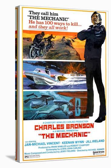 THE MECHANIC, Charles Bronson, 1972.-null-Stretched Canvas