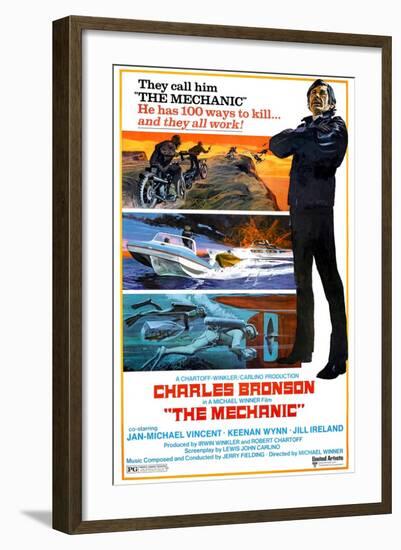 THE MECHANIC, Charles Bronson, 1972.-null-Framed Art Print