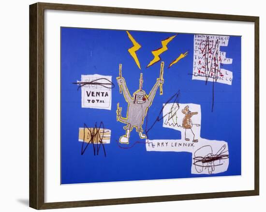 The Mechanics that always have a Gear Left Over, 1988-Jean-Michel Basquiat-Framed Giclee Print