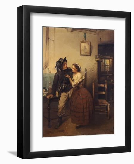 The Medal, 1860-Domenico Induno-Framed Giclee Print