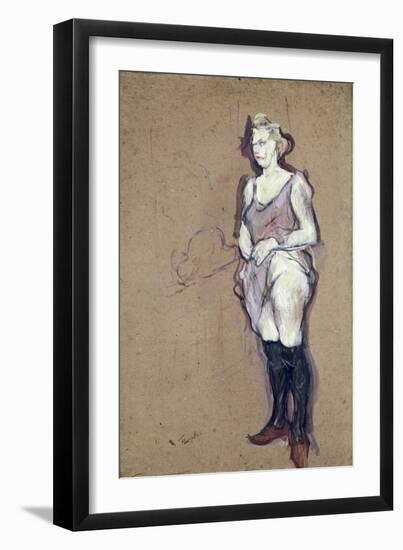 The Medical Inspection: Blonde Prostitute, 1894-Henri de Toulouse-Lautrec-Framed Giclee Print