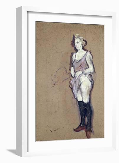 The Medical Inspection: Blonde Prostitute, 1894-Henri de Toulouse-Lautrec-Framed Giclee Print