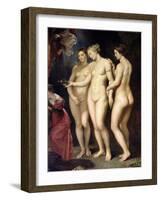 The Medici Cycle: Education of Marie de Medici, Detail of the Three Graces, 1621-25-Peter Paul Rubens-Framed Giclee Print