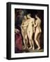 The Medici Cycle: Education of Marie de Medici, Detail of the Three Graces, 1621-25-Peter Paul Rubens-Framed Giclee Print