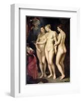 The Medici Cycle: Education of Marie de Medici, Detail of the Three Graces, 1621-25-Peter Paul Rubens-Framed Giclee Print