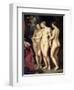The Medici Cycle: Education of Marie de Medici, Detail of the Three Graces, 1621-25-Peter Paul Rubens-Framed Giclee Print