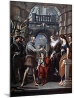 The Medici Cycle: Henri IV Leaving for the War in Germany, 20th March 1610-Peter Paul Rubens-Mounted Giclee Print