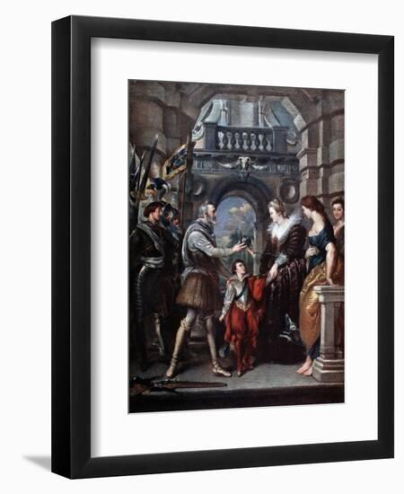 The Medici Cycle: Henri IV Leaving for the War in Germany, 20th March 1610-Peter Paul Rubens-Framed Giclee Print