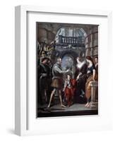 The Medici Cycle: Henri IV Leaving for the War in Germany, 20th March 1610-Peter Paul Rubens-Framed Giclee Print