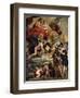 The Medici Cycle: Henri IV Receiving the Portrait of Marie de Medici 1621-25-Peter Paul Rubens-Framed Giclee Print