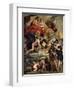 The Medici Cycle: Henri IV Receiving the Portrait of Marie de Medici 1621-25-Peter Paul Rubens-Framed Giclee Print