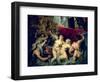 The Medici Cycle: The Disembarkation of Marie de Medici at Marseilles, 1600-Peter Paul Rubens-Framed Giclee Print