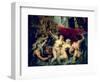 The Medici Cycle: The Disembarkation of Marie de Medici at Marseilles, 1600-Peter Paul Rubens-Framed Giclee Print