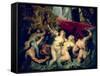The Medici Cycle: The Disembarkation of Marie de Medici at Marseilles, 1600-Peter Paul Rubens-Framed Stretched Canvas