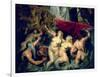 The Medici Cycle: The Disembarkation of Marie de Medici at Marseilles, 1600-Peter Paul Rubens-Framed Giclee Print