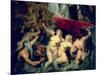 The Medici Cycle: The Disembarkation of Marie de Medici at Marseilles, 1600-Peter Paul Rubens-Mounted Giclee Print