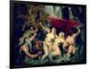 The Medici Cycle: The Disembarkation of Marie de Medici at Marseilles, 1600-Peter Paul Rubens-Framed Giclee Print