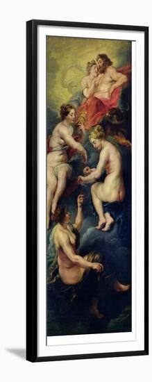 The Medici Cycle: the Three Fates Foretelling the Future of Marie de Medici 1621-25-Peter Paul Rubens-Framed Giclee Print